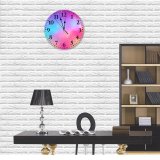 yanfind Fashion PVC Wall Clock Abstract Art Artistic Clouds Colorful Creativity Design Dream Dreaming Fantasy Galaxy Mute Suitable Kitchen Bedroom Decorate Living Room