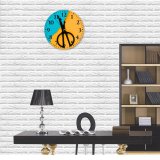 yanfind Fashion PVC Wall Clock Art Silhouette Abstract Design Creativity Retro Scissors Sharp Conceptual Mute Suitable Kitchen Bedroom Decorate Living Room
