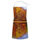 yanfind Custom aprons Art Artwork Autumn Leaves Beautiful Calm Waters Colorful Colourful Fall Forest Maple white white-style1 70×80cm