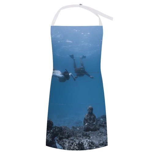 yanfind Custom aprons Adventure Ancient Aqua Archaeology Buddhist Discovery Dive Diver Enjoy white white-style1 70×80cm
