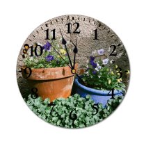 yanfind Fashion PVC Wall Clock Aged Architecture Bloom Botanic Botany Building Calm Cultivate Daylight Decorative Delicate Mute Suitable Kitchen Bedroom Decorate Living Room