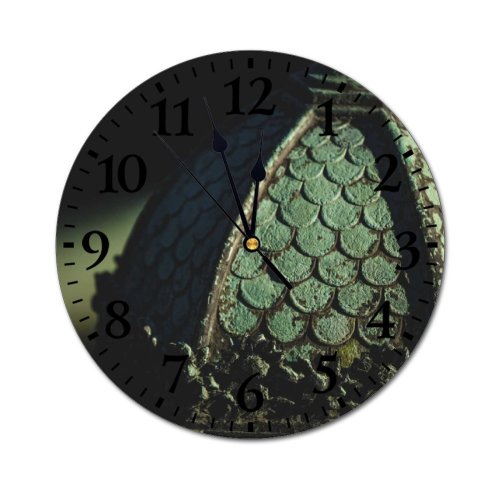 yanfind Fashion PVC Wall Clock Aged Ancient Art Blurred Carve Classic Closeup Crack Decay Decor Decoration Mute Suitable Kitchen Bedroom Decorate Living Room