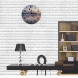 yanfind Fashion PVC Wall Clock Architecture Beautiful Bled Building Church Dawn Daylight Dusk Europe Evening Fog Foggy Mute Suitable Kitchen Bedroom Decorate Living Room