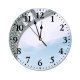 yanfind Fashion PVC Wall Clock Arched Architecture Area Attract City Cityscape Cloudy Construction Contemporary Daylight Daytime Mute Suitable Kitchen Bedroom Decorate Living Room