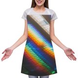 yanfind Custom aprons Art Texture Abstract Design Creativity Rainbow Artistic Futuristic Spectrum Motley white white-style1 70×80cm