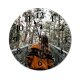 yanfind Fashion PVC Wall Clock Admire Alone Anonymous Brunette Calm Casual Deciduous Faceless Female Flora Foliage Mute Suitable Kitchen Bedroom Decorate Living Room