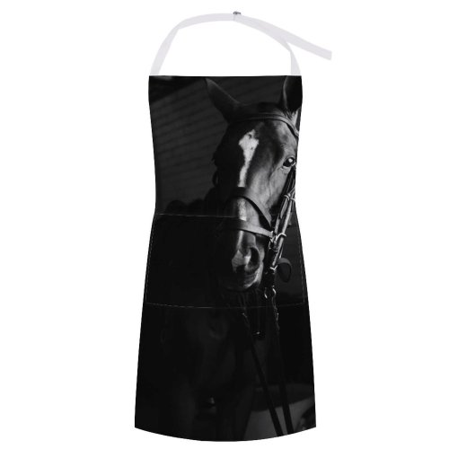 yanfind Custom aprons Adorable Barn Blurred Bridle Bw Calm Care Countryside Creature Cute Daytime white white-style1 70×80cm