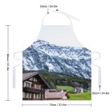 yanfind Custom aprons Architecture Breathtaking Calm Coniferous Cottage Countryside Dwell Exterior Field Forest Grassland Grassy white white-style1 70×80cm