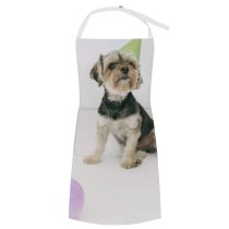 yanfind Custom aprons Adorable Balloon Birthday Celebrate Creature Curious Cute Decorate Dog Event Festive white white-style1 70×80cm