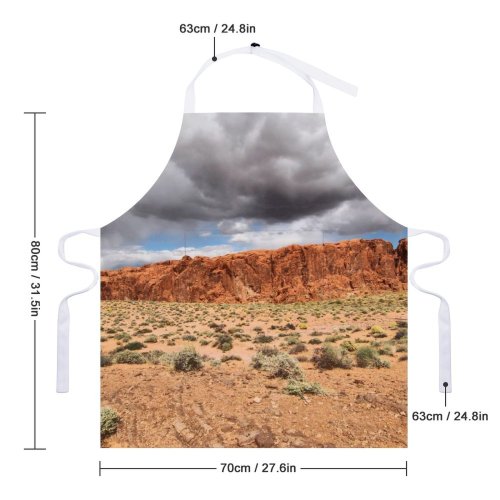 yanfind Custom aprons Plateau Desert Clouds Sky Landscape Scenery Scenic ValleyofFire Nevada white white-style1 70×80cm