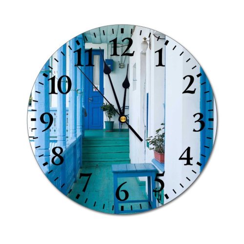 yanfind Fashion PVC Wall Clock Accommodation Apartment Balcony Building Community Complex Condominium Construction Door Doorstep Doorway Dwell Mute Suitable Kitchen Bedroom Decorate Living Room