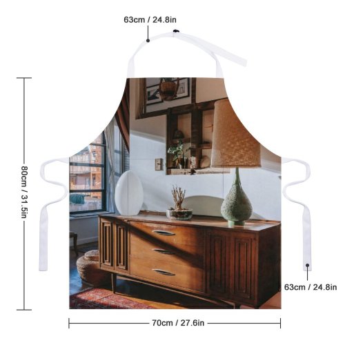yanfind Custom aprons Accommodation Apartment Art Cabinet Calm Carpet Classic Comfort Condominium Cozy Curtain Daylight white white-style1 70×80cm