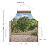 yanfind Custom aprons Architecture Cobblestone Country Daylight Door Empty Glass Items Light Tree white white-style1 70×80cm