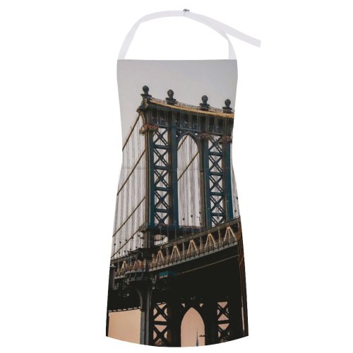 yanfind Custom aprons Aged America Arched Architecture Brooklyn Building Bust City Cloudless Construction Space white white-style1 70×80cm