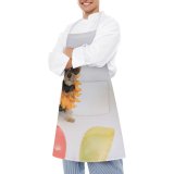 yanfind Custom aprons Adorable Alone Ball Calm Clever Comfort Dog Floor Fluff Friendly Idyllic white white-style1 70×80cm