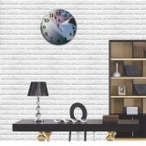 yanfind Fashion PVC Wall Clock Architecture Sky Blurred Breathtaking Building Cloudy Construction Countryside Dwell Exterior Glass Wall Mute Suitable Kitchen Bedroom Decorate Living Room