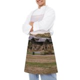 yanfind Custom aprons Accommodation Aged Arched Architecture Attract Building Calm Classic Cloudless Construction Countryside Design white white-style1 70×80cm