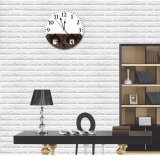 yanfind Fashion PVC Wall Clock Apartment Architecture Bird Brick Building City Clear Construction Contemporary Space Cottage Decor Mute Suitable Kitchen Bedroom Decorate Living Room