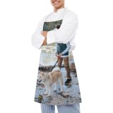 yanfind Custom aprons Affection Akita Inu Friend Blurred Calm Dog Ethnic Time Friendship white white-style1 70×80cm