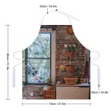 yanfind Custom aprons Accommodation Apartment Architecture Botany Brick Wall Calm Clayware Comfort Cottage Cozy Daylight white white-style1 70×80cm