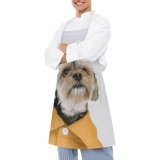yanfind Custom aprons Adorable Button Charming Chordate Cloth Colorful Concept Contemplate Contemplative Contemporary Cute Dog white white-style1 70×80cm