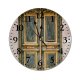 yanfind Fashion PVC Wall Clock Abandoned Aged Architecture Building Cement Concrete Construction Crack Damage Decay Demolish Derelict Mute Suitable Kitchen Bedroom Decorate Living Room