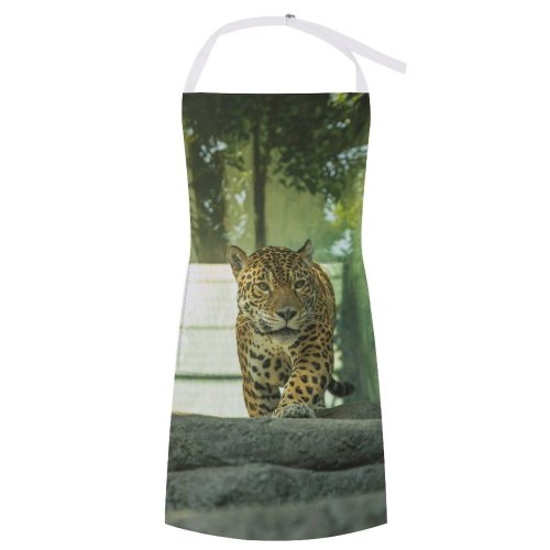 yanfind Custom aprons Africa Attentive Beast Cat Conserve Creature Curious Danger Ecosystem Fauna Fur white white-style1 70×80cm