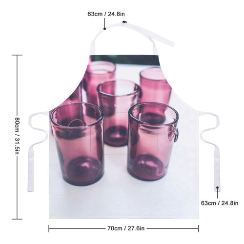 yanfind Custom aprons Accessories Alcohol Applied Art Bar Bottle Cocktail Container Decor Decoration Empty white white-style1 70×80cm