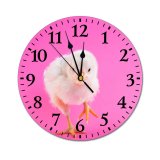 yanfind Fashion PVC Wall Clock Avian Bird Chick Cute Fluffy Little Poultry Mute Suitable Kitchen Bedroom Decorate Living Room
