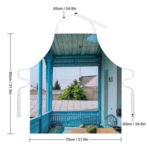 yanfind Custom aprons Accommodation Balcony Calm Carve Comfort Cottage Countryside Cozy Daytime Decor Design Dwell white white-style1 70×80cm