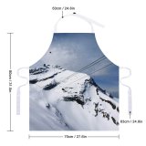 yanfind Custom aprons Snow Chair Landscape Beautiful Pure Cables white white-style1 70×80cm