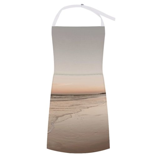 yanfind Custom aprons Affection Barefoot Beach Bonding Bridal Bride Celebrate Coast Couple Elegant Faceless Female white white-style1 70×80cm