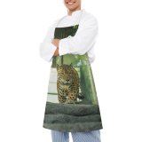 yanfind Custom aprons Africa Attentive Beast Cat Conserve Creature Curious Danger Ecosystem Fauna Fur white white-style1 70×80cm