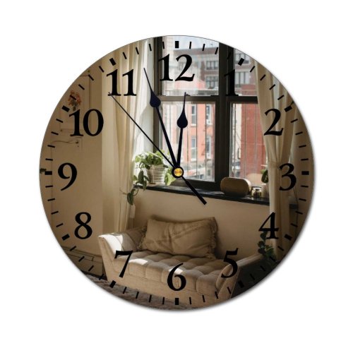 yanfind Fashion PVC Wall Clock Accommodation Apartment Bed Bedroom Blanket Carpet Clean Comfort Couch Coverlet Cozy Curtain Mute Suitable Kitchen Bedroom Decorate Living Room