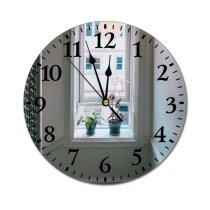 yanfind Fashion PVC Wall Clock Accommodation Apartment Building Community Complex Condominium Corner Cultivate Decor Dwell Entrance Entry Mute Suitable Kitchen Bedroom Decorate Living Room