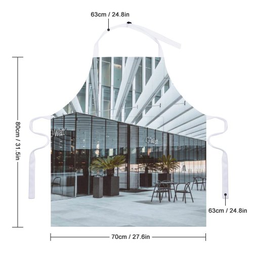 yanfind Custom aprons Architecture Block Building Ceiling City Construction Contemporary Daylight Daytime Design Destination Detail white white-style1 70×80cm