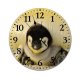 yanfind Fashion PVC Wall Clock Antarctic Antarctica Bird Cute Emperor Penguin Fur Isolated Polar Snow Wild Mute Suitable Kitchen Bedroom Decorate Living Room