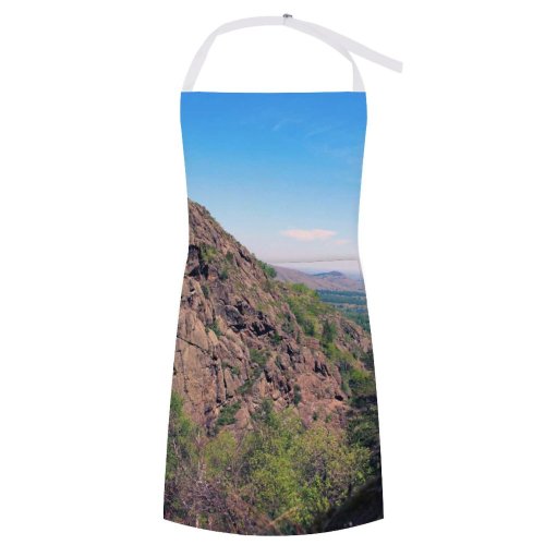 yanfind Custom aprons Path Rock High Stones Outdoor Meadow Nobody Natural Travel European Rocky white white-style1 70×80cm