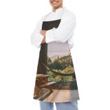 yanfind Custom aprons Architecture Bench Ceiling Colorful Contemporary Cottage Countryside Creative Design Empty Floor Greenery white white-style1 70×80cm