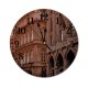 yanfind Fashion PVC Wall Clock Aged Ancient Architecture Area Attract Building Carve City Classic Complex Construction Mute Suitable Kitchen Bedroom Decorate Living Room