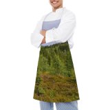 yanfind Custom aprons Norway Norwegian Norge Nordic Drammen Landscape Forest Wood Woodland Forested Scene Scenery white white-style1 70×80cm