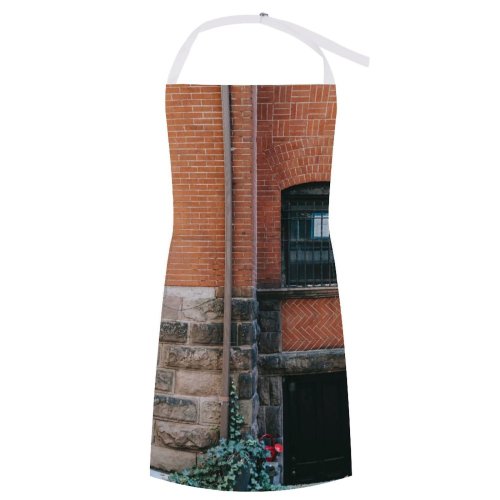 yanfind Custom aprons Accommodation Aged Architecture Area Brick Wall Building City Construction Daytime Detail District white white-style1 70×80cm