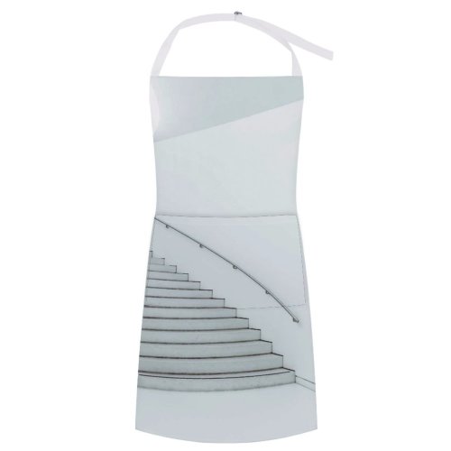 yanfind Custom aprons Abstract Architecture Building Ceiling Classic Construction Contemporary Corridor Creative Curve Design Empty white white-style1 70×80cm