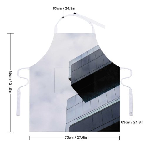 yanfind Custom aprons Architectural Design Architecture Building City Cloudy Sky Construction Contemporary Daylight Downtown Exterior white white-style1 70×80cm