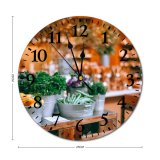 yanfind Fashion PVC Wall Clock Arrangement Bouquet Box Choice Commerce Container Cuisine Delicious Flower Mute Suitable Kitchen Bedroom Decorate Living Room