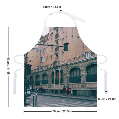 yanfind Custom aprons Aged Anonymous Arch Architecture Asphalt Building City Space Crosswalk Daylight Direction District white white-style1 70×80cm