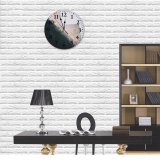 yanfind Fashion PVC Wall Clock Accommodation Aged Ancient Apartment Architecture Building City Cloudless Community Construction Countryside Detail Mute Suitable Kitchen Bedroom Decorate Living Room