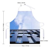 yanfind Custom aprons Architectural Design Architecture Sky Building City Clouds Contemporary Downtown Facade Futuristic Glass white white-style1 70×80cm