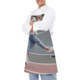 yanfind Custom aprons Above Ground Action Active Adorable Ball Blurred Child Childhood City Cloth Colorful white white-style1 70×80cm