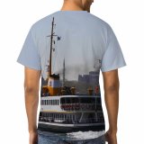yanfind Adult Full Print T-shirts (men And Women) Sea Ocean Harbor Boat Ship Vehicle Canal River Pier Travel Seashore Outdoors
